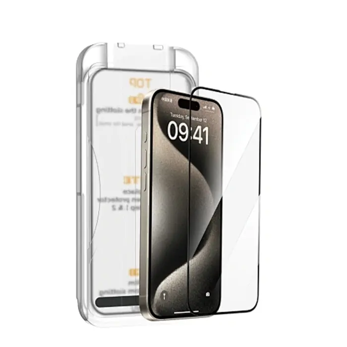 WIWU - DMH EFFORTLESS INSTALL KIT TEMPERED GLASS IPHONE 15 PRO MAX 42 Wiwu - Kính Cường Lực DMH Effortless Install Kit - iPhone 15 Pro Max - Ảnh 3