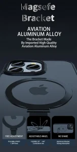 Case Mipow Magsafe Stand 2 in 1  For iPhone 15 Pro Max 6.7 Inch 2023 - Black - Ảnh 5