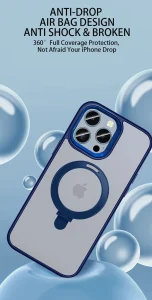 Case Mipow Magsafe Stand 2 in 1  For iPhone 15 Pro Max 6.7 Inch 2023 - Blue - Ảnh 3