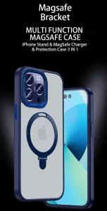 Case Mipow Magsafe Stand 2 in 1  For iPhone 15 Pro Max 6.7 Inch 2023 - Blue - Ảnh 5