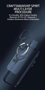 Case Mipow Magsafe Stand 2 in 1  For iPhone 15 Pro Max 6.7 Inch 2023 - Black - Ảnh 3