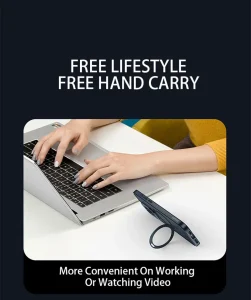 Case Mipow Magsafe Stand 2 in 1  For iPhone 15 Pro Max 6.7 Inch 2023 - Black - Ảnh 4