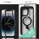 Case Mipow Magsafe Stand 2 in 1  For iPhone 15 Pro Max 6.7 Inch 2023 - Black - Ảnh 2