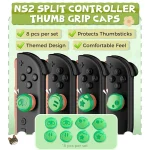 IINE - Joy-Con 2 Analog Caps (X8) - Animal Crossing - Ảnh 2