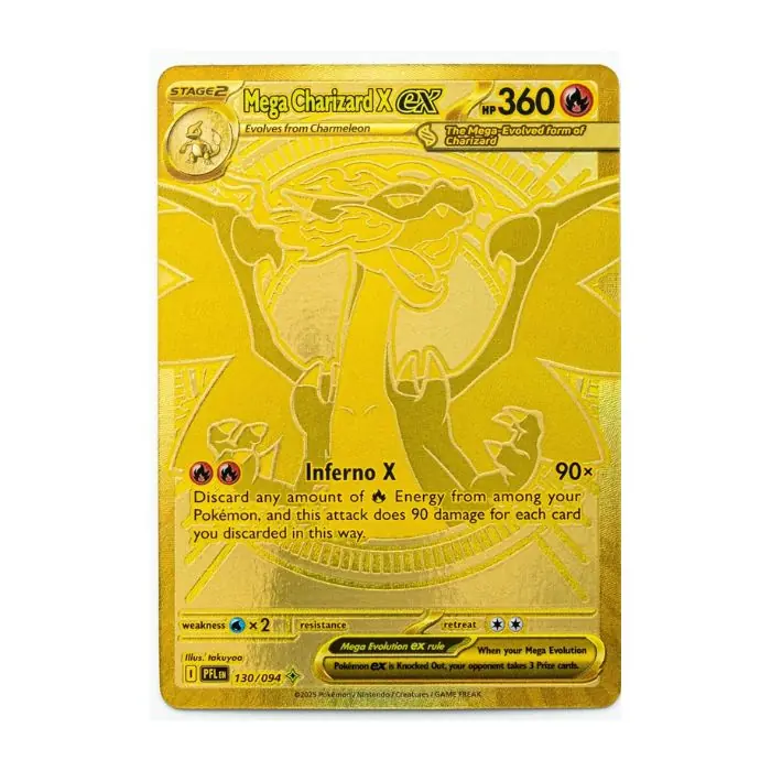 TCG Pokemon - Mega Evolution - Phantasmal Flames - Booster Bundle 5 Mega Ultra Rare Cards