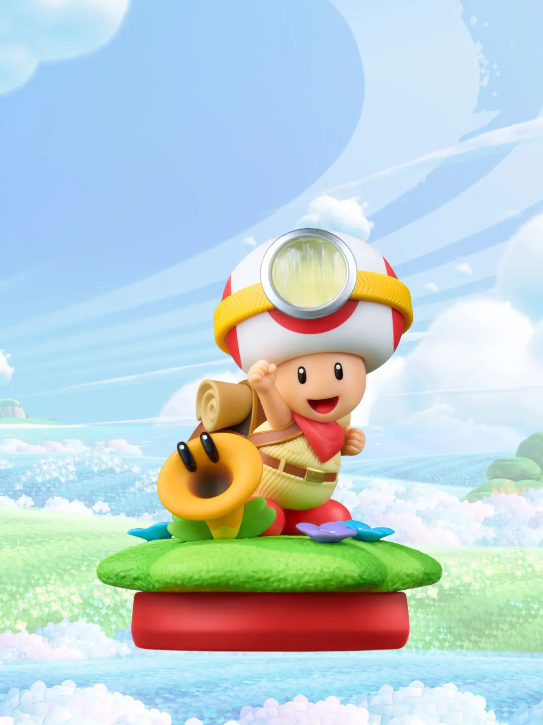 AMIIBO MARIO BROS WONDER SERIES CAPTAIN TOAD TALKING FLOWER 02