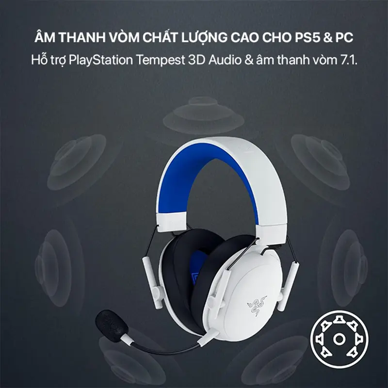 BLACKSHARK V3 X HYPERSPEED WIRELESS HEADSET WHITE 04