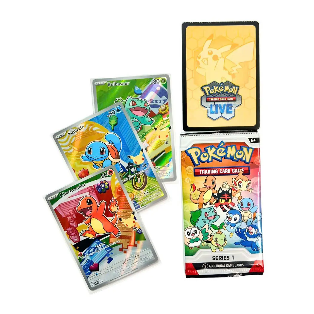 3467989968316637237 TCG Pokemon – First Partner Illustration Collection - Kanto Starters Promos Set - Ảnh 1