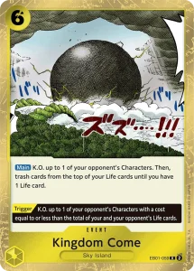 Bảng Xếp Hạng 10 One Piece Cards Bulk Đắt Giá Nhất 25 EB01-059 Kingdom Come