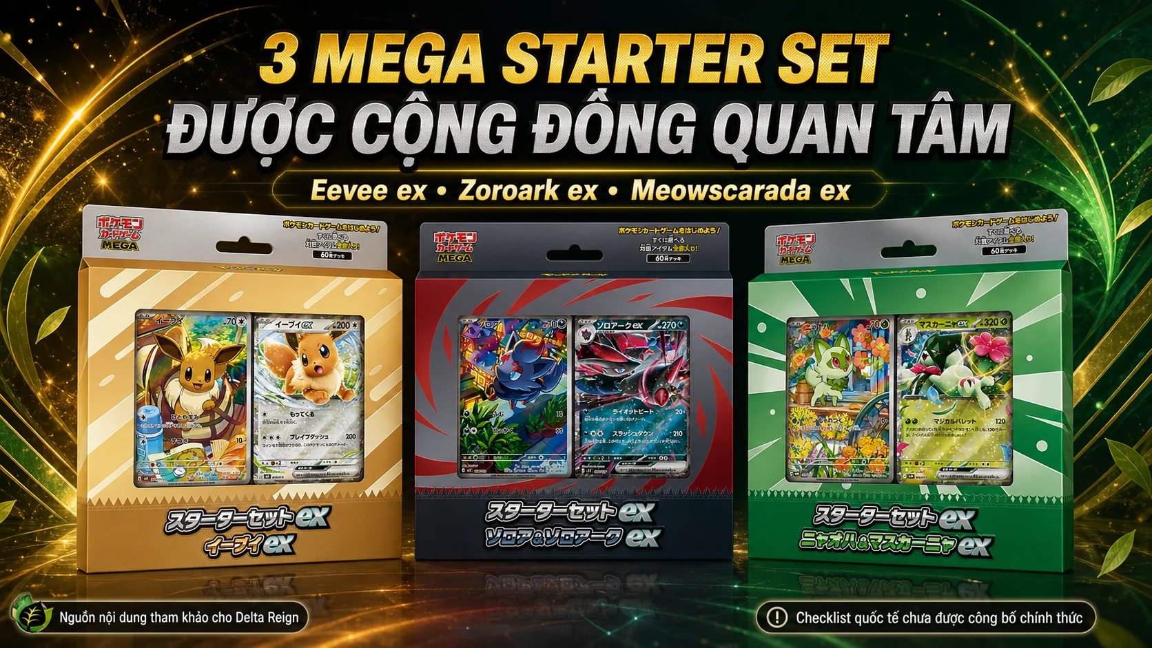 Pokémon TCG Delta Reign: Card List, Ngày Phát Hành 2026 25 Mega Starter Sets