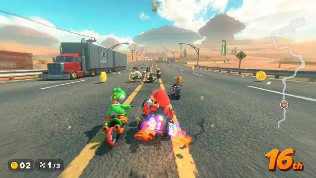 mario kart world switch 2 nintendo eshop wallpaper 4