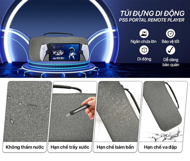 DOBE PlayStation Portal For PS5 Travel Case 1 dobe playstation portal for ps5 travel case 01