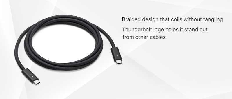 Apple Thunderbolt 4 Pro USB‑C Cable 3 M 2 Thunderbolt 4 Pro USB‑C