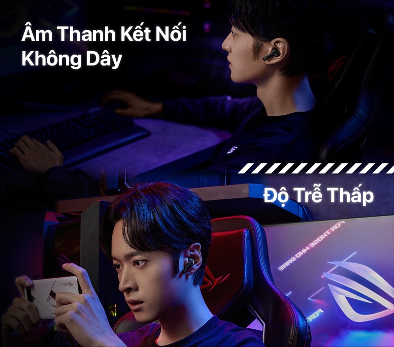 Tai nghe Asus ROG Cetra True Wireless 3 Tai nghe ROG Cetra True Wireless