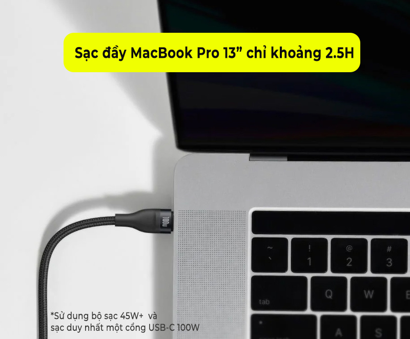 Baseus Flash Series 2in1 Fast Charging Cable USB-C To Lightning + USB-C 100w - Green 4 Dây sạc 2 đầu Baseus Flash Series 2in1 Fast Charging Cable USB-C To Lightning + USB-C 100w