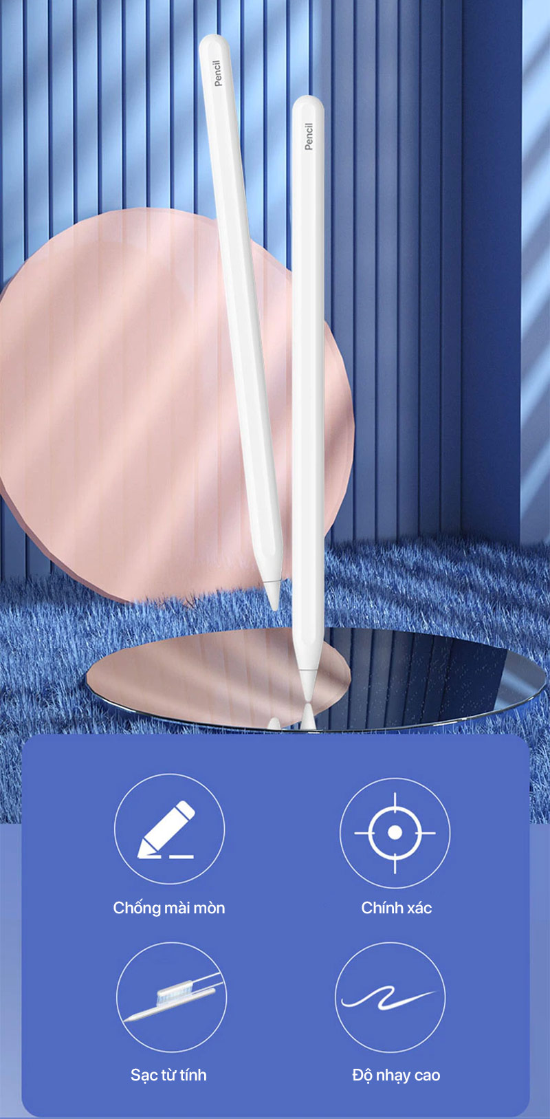 Coteetci - Smart Pen Stylus Pencil Gen 2 for iPad - 62006 1 Coteetci Smart Pen Stylus Pencil Gen 2