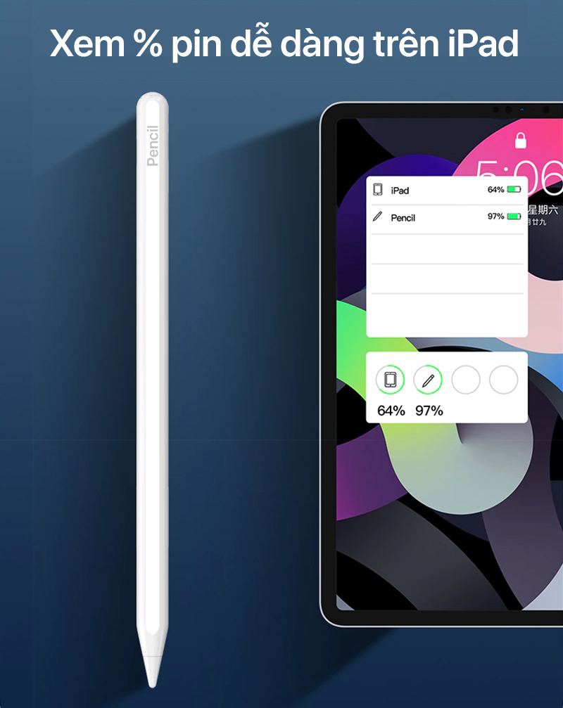 Coteetci - Smart Pen Stylus Pencil Gen 2 for iPad - 62006 6 Coteetci Smart Pen Stylus Pencil Gen 2