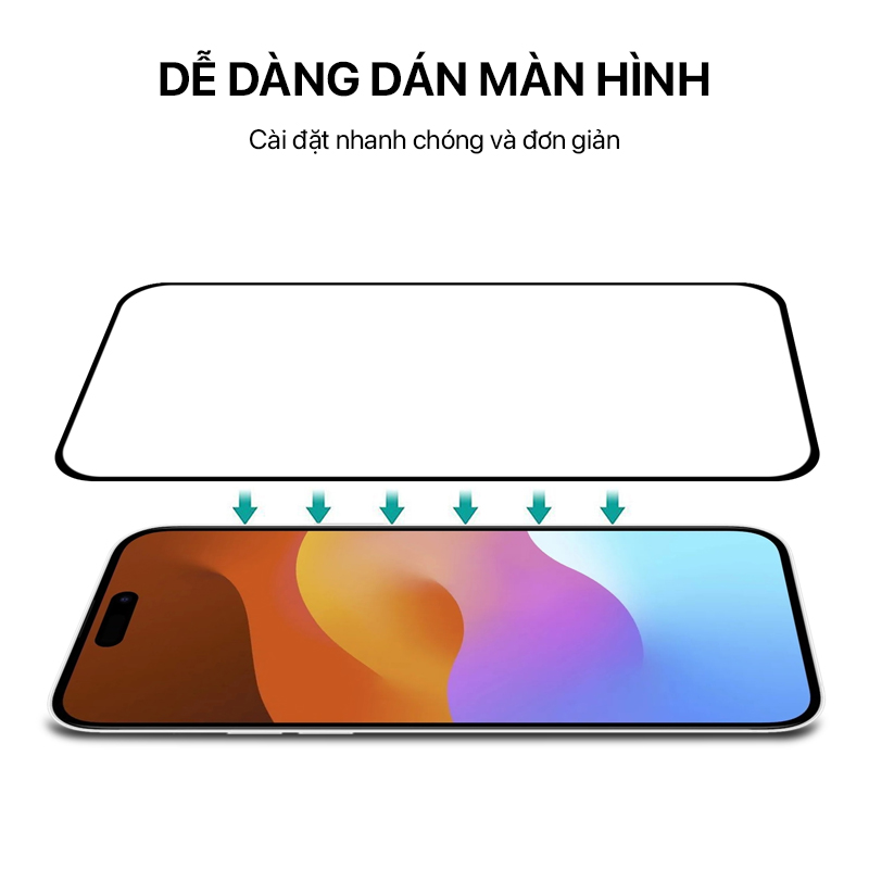 DAN MAN HINH CUONG LUC 9D IPHONE 14 PRO 5 Dán màn hình Full 9D