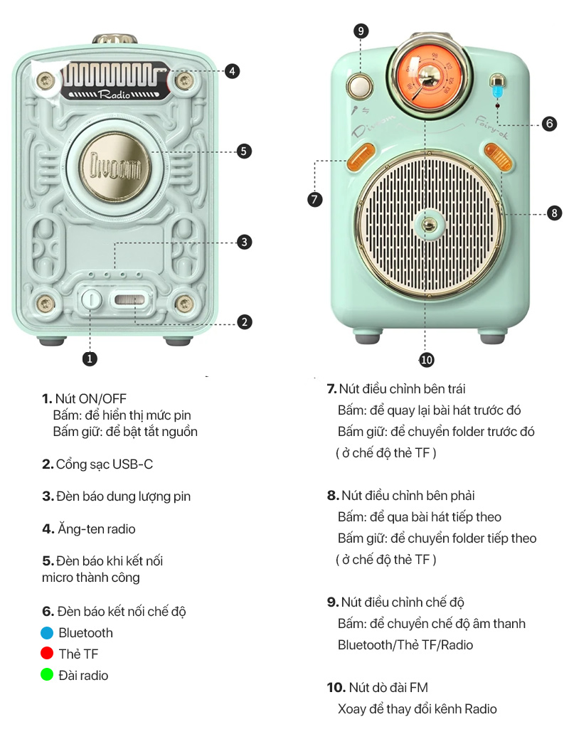 Loa Bluetooth Divoom Fairy OK 6 Loa Divoom Fairy OK