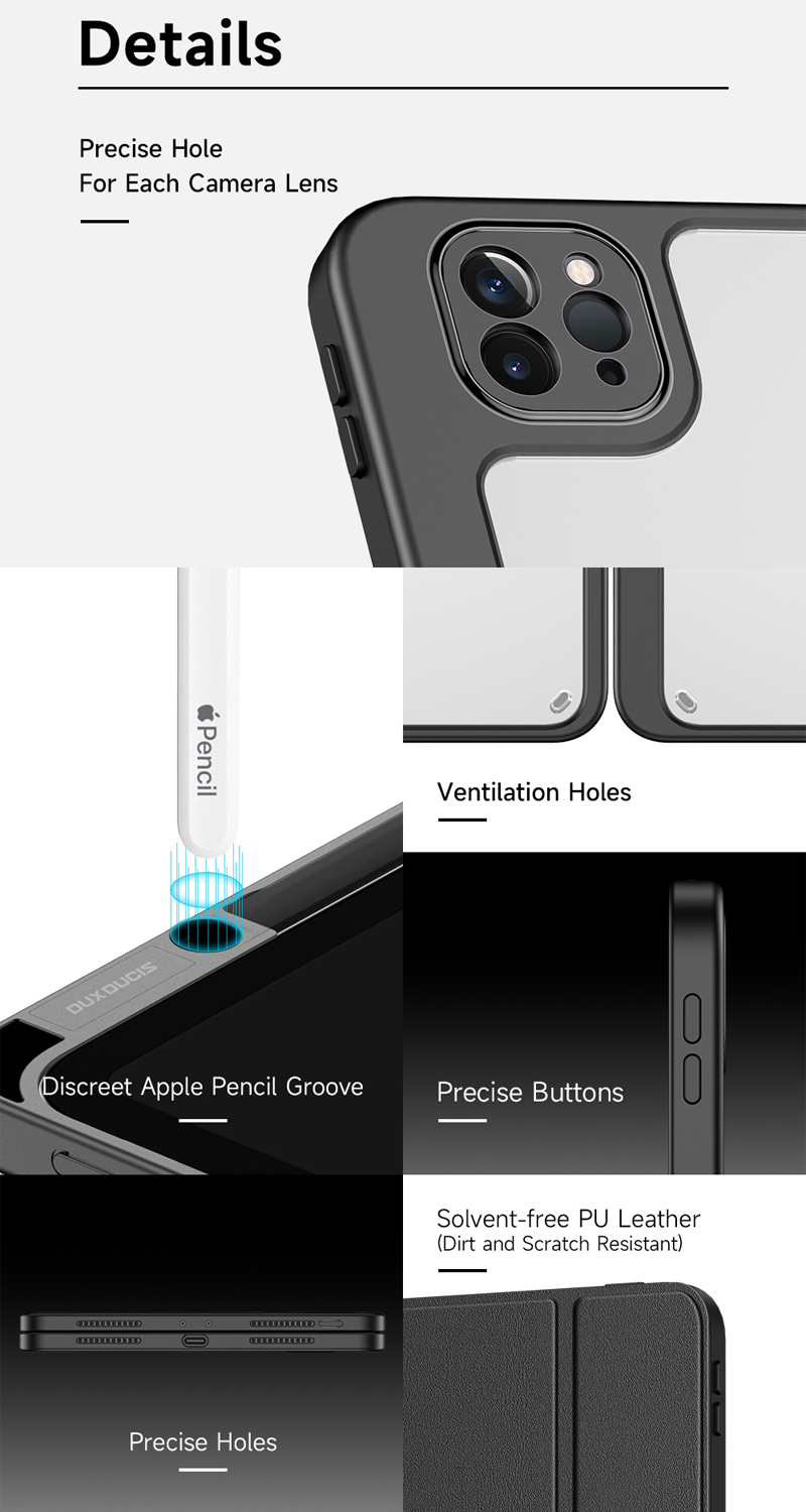 Dux Ducis Magi Series Case for iPad Pro 11" - Gray 5 Dux Ducis Magi Series Case for iPad Pro 11 inch