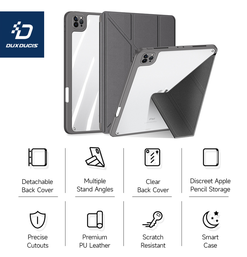 Dux Ducis Magi Series Case for iPad Pro 11" - Gray 1 Dux Ducis Magi Series Case for iPad Pro 11 inch