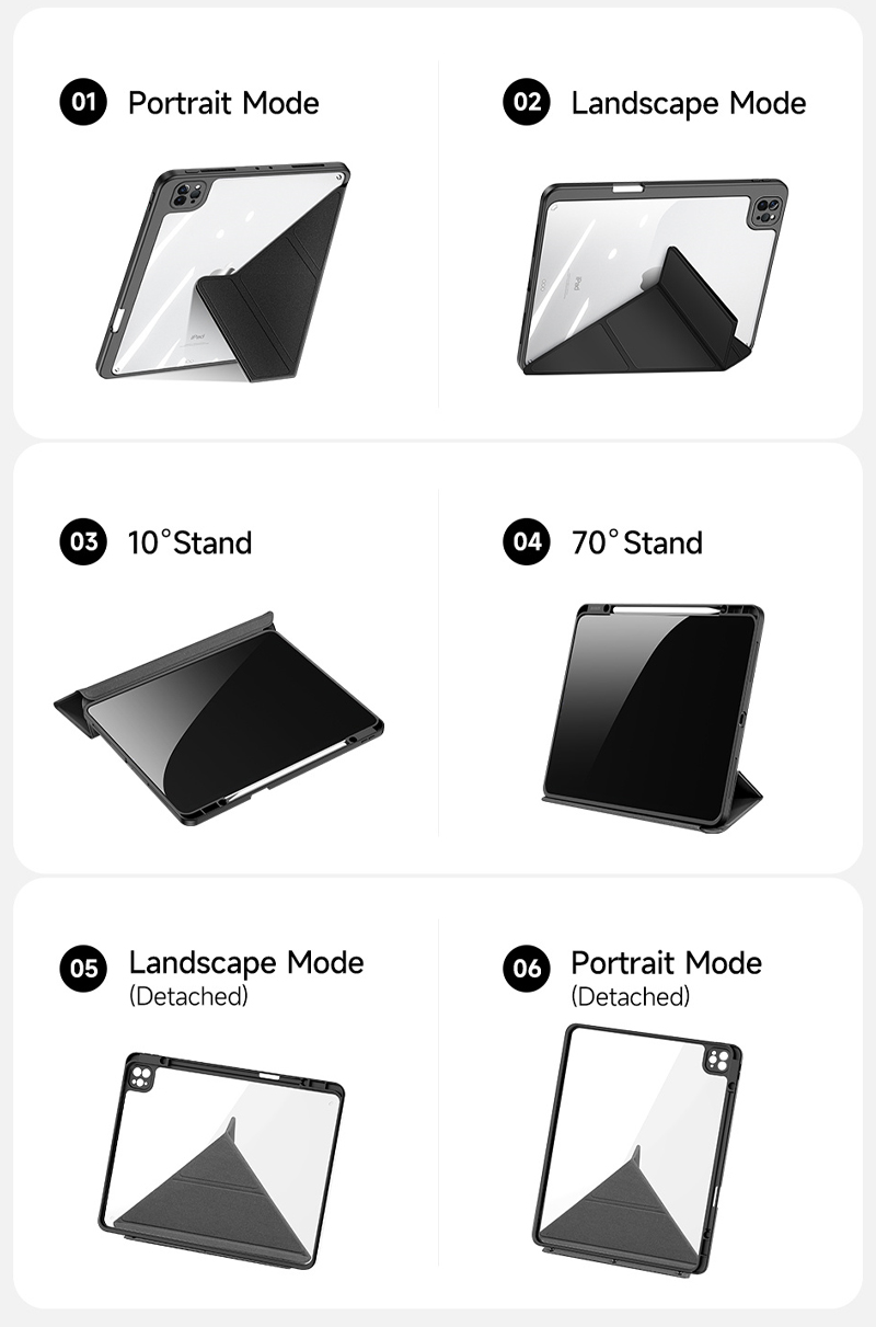 Dux Ducis Magi Series Case for iPad Pro 11" - Gray 4 Dux Ducis Magi Series Case for iPad Pro 11 inch