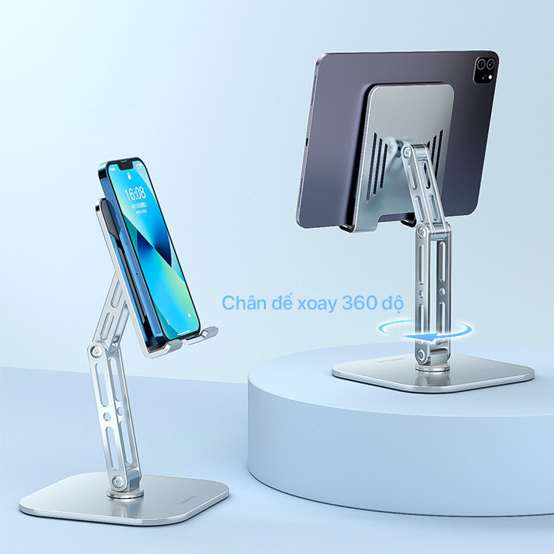 Giá đỡ Grmame Rotating Stand For iPhone/iPad 1 grmame rotating stand for iphone ipad silver 01