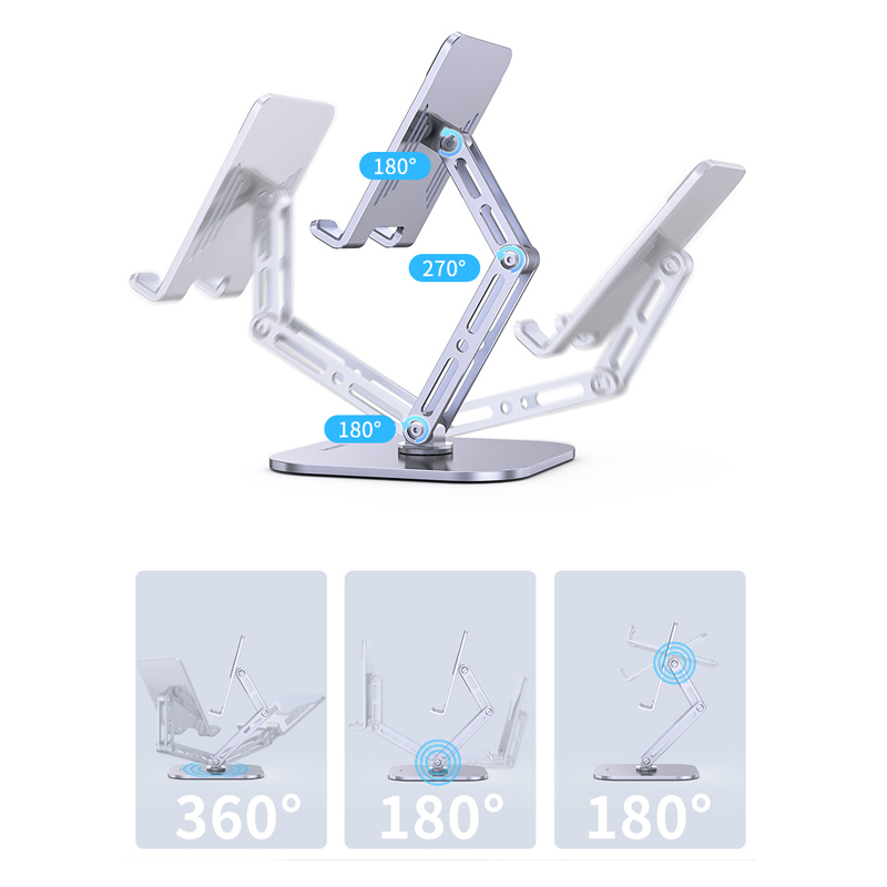Giá đỡ Grmame Rotating Stand For iPhone/iPad 4 grmame rotating stand for iphone ipad silver 04