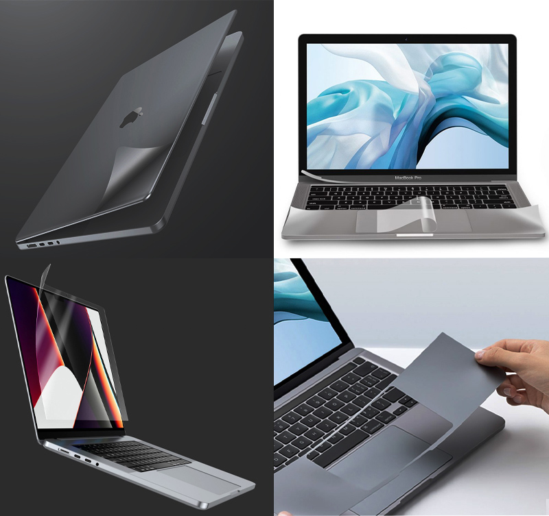 Set dán màn hình Innostyle 3M Skin Cover 6 In 1 Macbook Pro 13" M1 / M2 - Silver 1 Set dán màn hình Macbook Pro 13 inch M1 / M2 Innostyle 3M Skin Cover 6 In 1