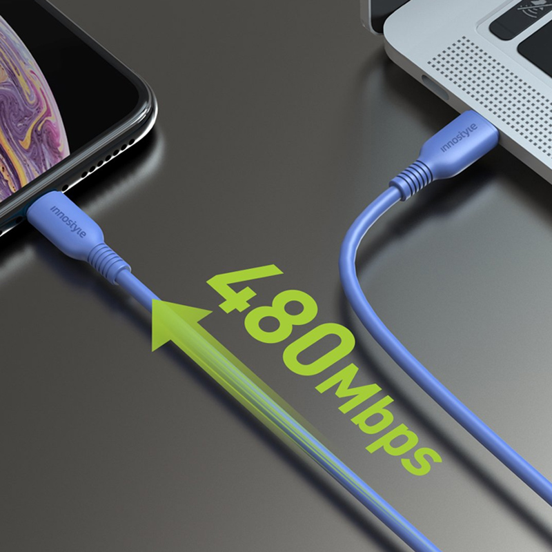 InnoStyle Jazzy USB-C to Lightning Cable 1.2M - Spring Quater ICL120 2 InnoStyle Jazzy USB-C to Lightning Cable 1.2M - Spring Quater ICL120
