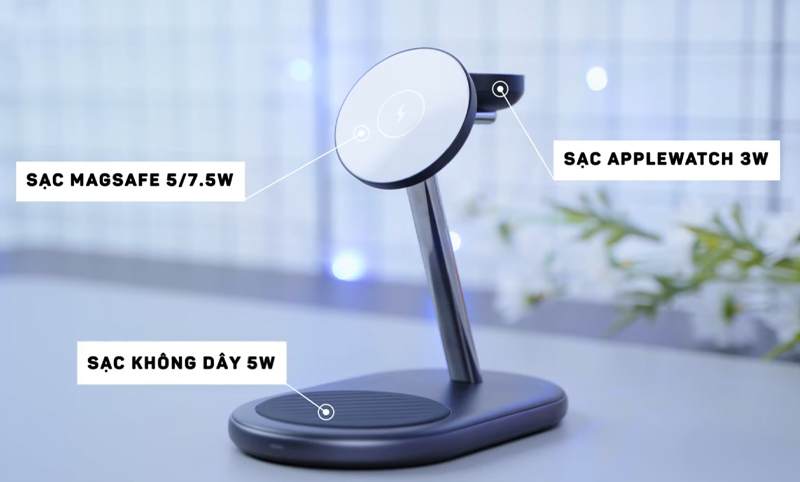 Đế sạc Innostyle Magstation 3 In 1 - IMWC311BLK 3 Đế sạc Innostyle Magstation 3 trong 1