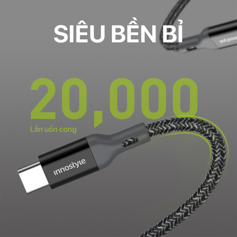 Innostyle PowerFlex USB-C to Lightning Cable 1.5M - ICL150AL 3 Innostyle PowerFlex USB-C to Lightning Cable 1.5M - ICL150AL