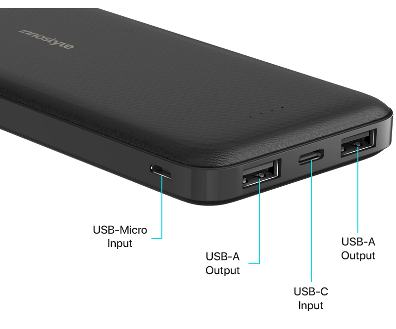Pin sạc dự phòng DORAEMON POWER BANK - 10000mAh 3 Innostyle PowerGo 10000mAh With Smart Ai - IP10SA