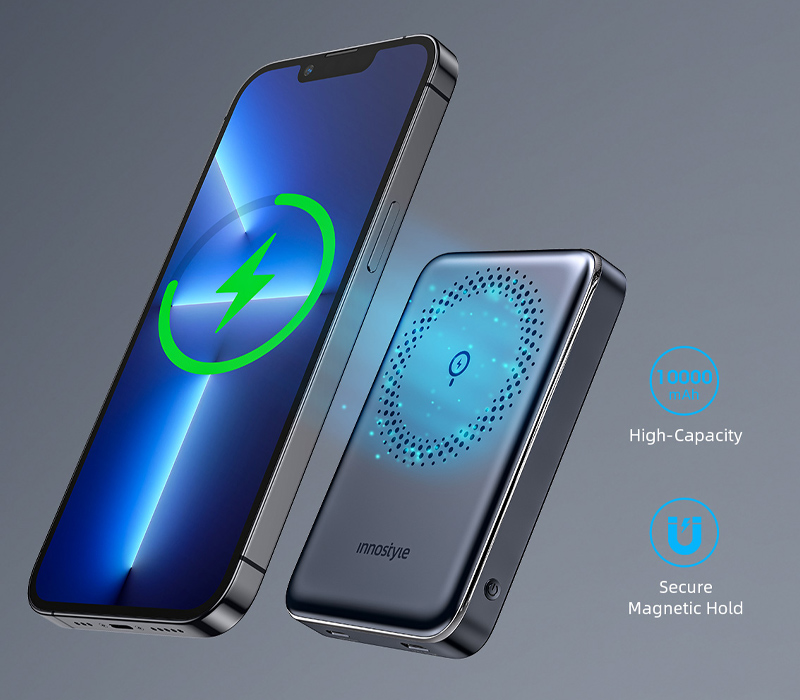 Pin sạc dự phòng INNOSTYLE - POWERMAG SLIM - 10000mAh 3 Sạc dự phòng không dây Innostyle Powermag Slim 10000mAh