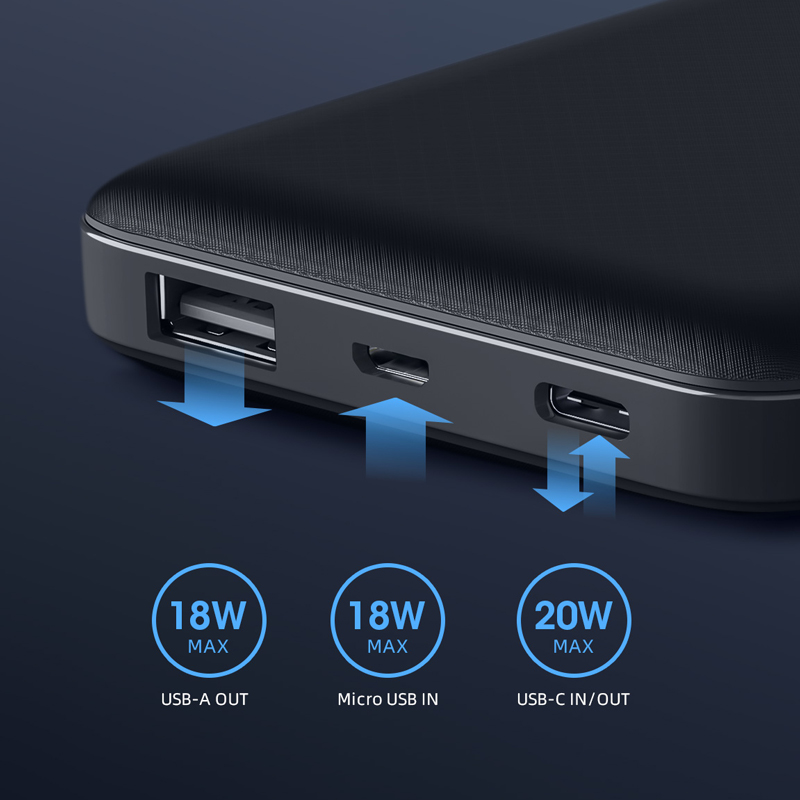 Pin sạc dự phòng Innostyle PowerMax - 10000mAh 2 Pin sạc dự phòng Innostyle PowerMax 10000mAh - IP20PD
