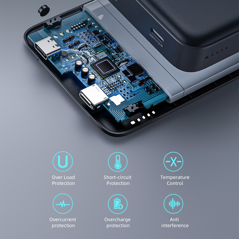 Pin sạc dự phòng Innostyle 2 In 1 Powermag - 10000mAh 7 Sạc dự phòng không dây Innostyle 2 In 1 Powermag 10000mAh