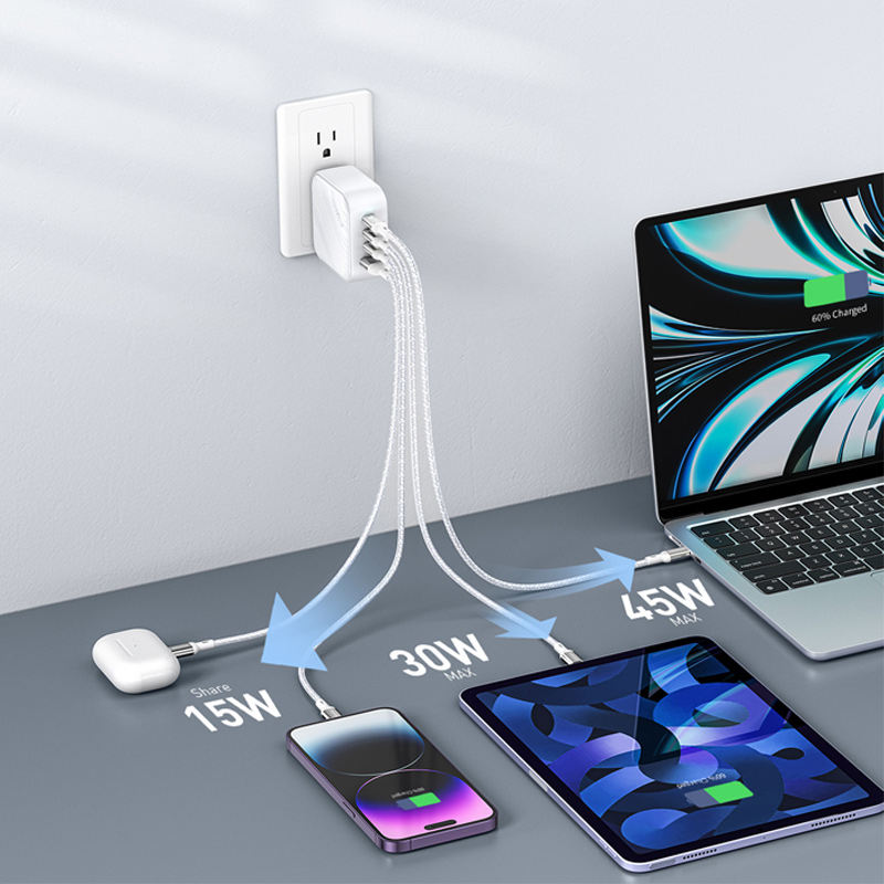 Sạc Innostyle Gan Supercube 3C1A 100W - IC100GWHT 4 Sạc Innostyle Gan Supercube 3C1A 100W - IC100GWHT