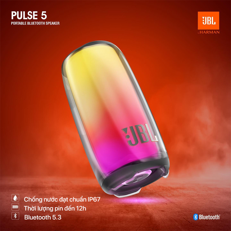 JBL Pulse 5 Chính Hãng - Black 1 Loa Pulse 5