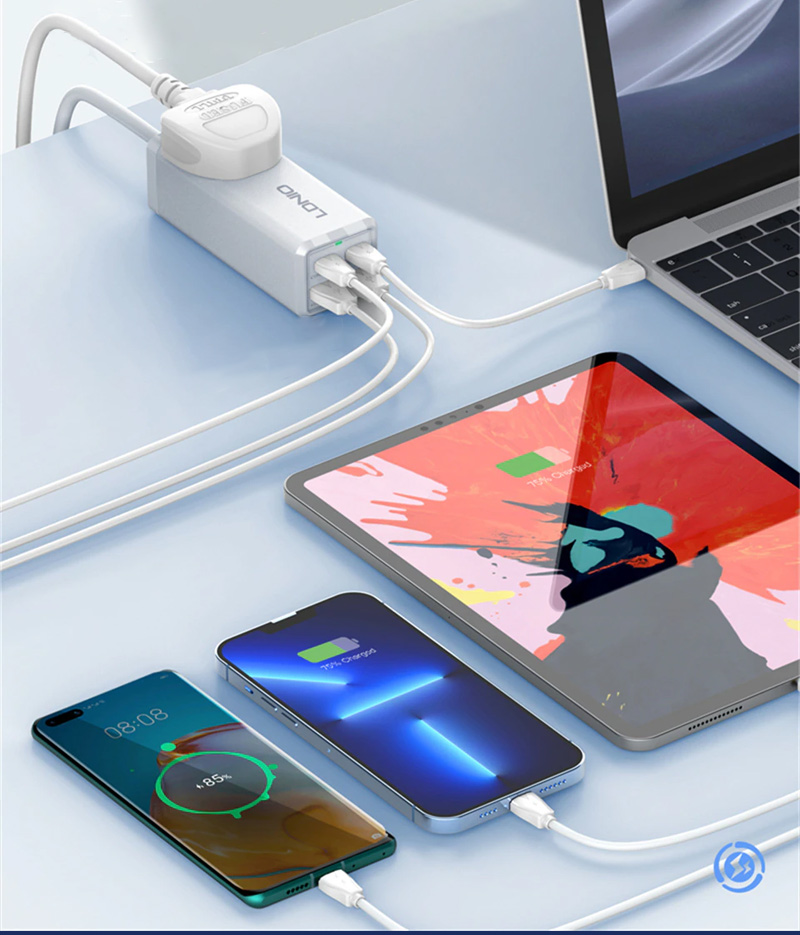 Ổ cắm điện LDNIO - 65W Desktop Power Strip SC1418 5 ldnio 65w desktop power strip sc1418 05