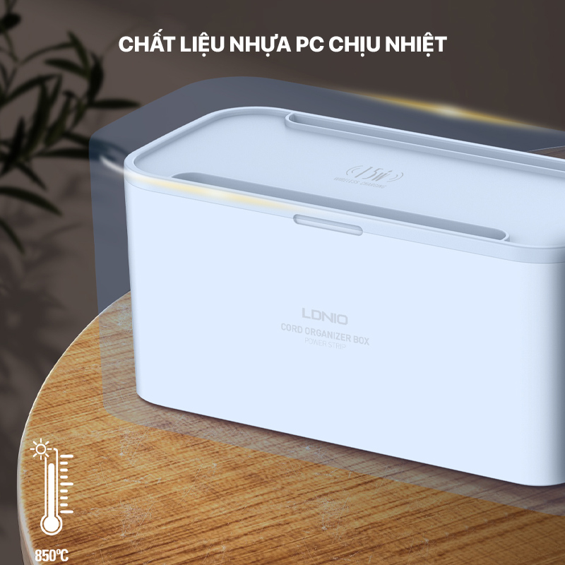 Ổ cắm điện LDNIO - Wireless 2500W Management Power Strip Box SN5311W 6 Ổ cắm điện LDNIO - Wireless 2500W Management Power Strip Box SN5311W