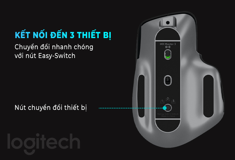 Logitech Wireless Mouse MX Master 3 Pale Grey for Mac 9 Logitech Wireless Mouse MX Master 3 for Mac