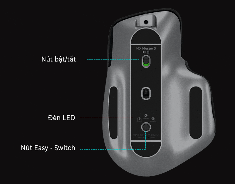 Logitech Wireless Mouse MX Master 3 Pale Grey for Mac 7 Logitech Wireless Mouse MX Master 3 for Mac