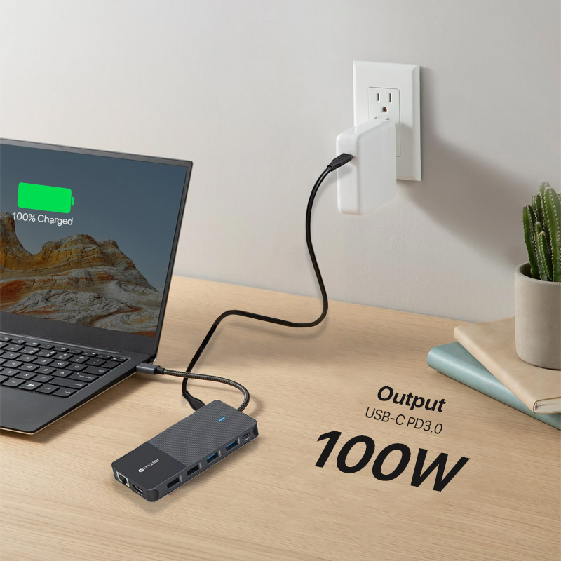 Mazer Pro Hub 12 In 1 USB-C PD3.0 100W Mutimedia Hub With Triple Display 4 Mazer Pro Hub 12 In 1 USB-C PD3.0 100W Mutimedia Hub With Triple Display - 0.2M