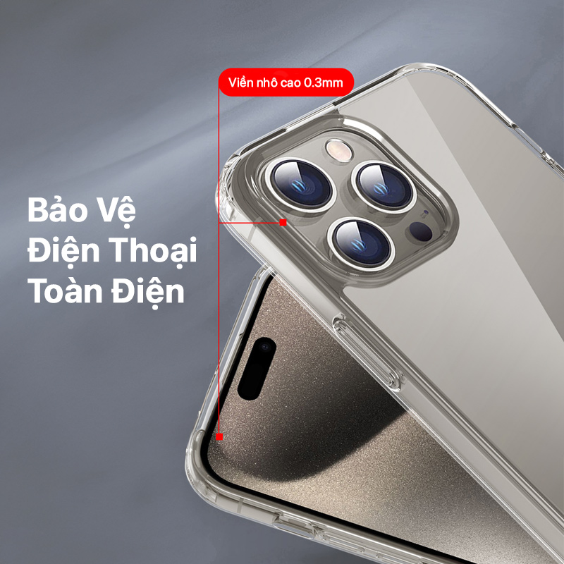 Case Mipow Case For iPhone 15 6.1 Inch 2023 Transparent 3 Case Mipow Transparent