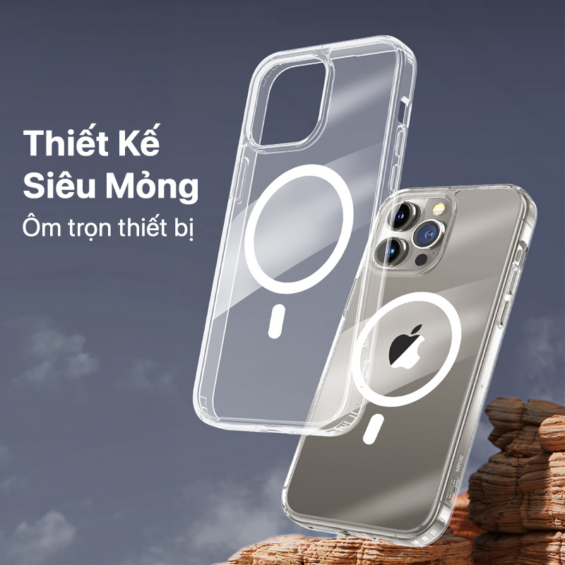 Case Mipow Magsafe Case For iPhone 15 Pro 6.1 Inch 2023 Transparent 3 Case Mipow MagSafe