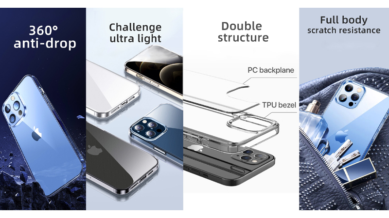 CASE MIPOW TEMPERED GLASS FOR IPHONE 14 PLUS (PS35-CR) 1 Ốp lưng Mipow mặt kính cường lực trong suốt iphone 14