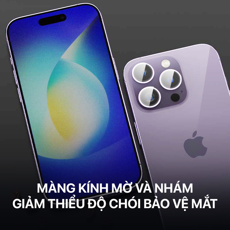 Dán Cường Lực Chống Vân Tay IPhone 15 Plus Mipow Kingbull Anti-Glare Premium HD 4 Dán Cường Lực Chống Vân Tay IPhone IPhone 15 Plus Mipow Kingbull Anti-Glare Premium HD