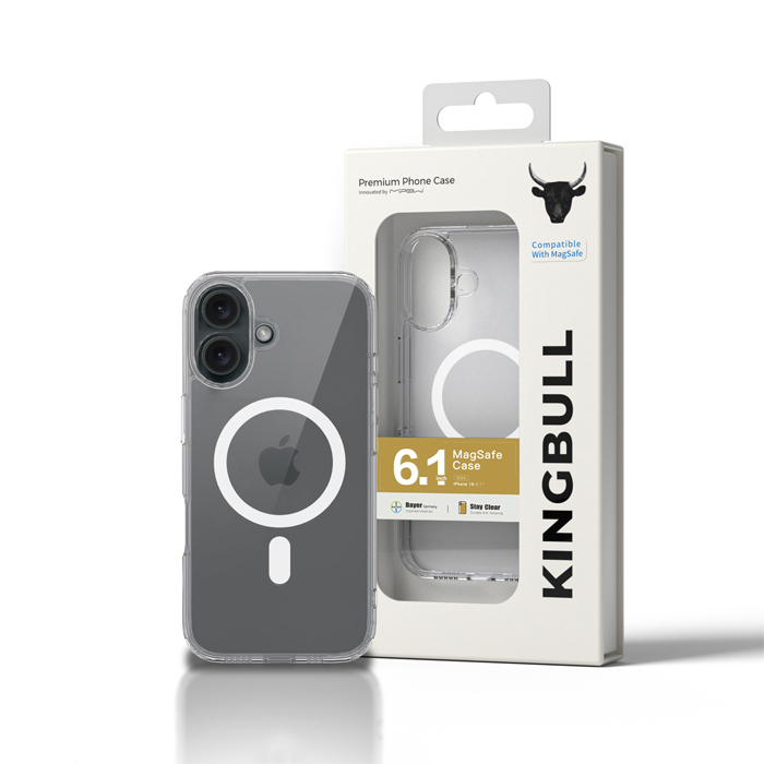 Case Mipow Magsafe Case For Iphone 16 2024 Transparent + White Magsafe 1 case iphone magsafe case for iphone 16 transparent white magsafe 42