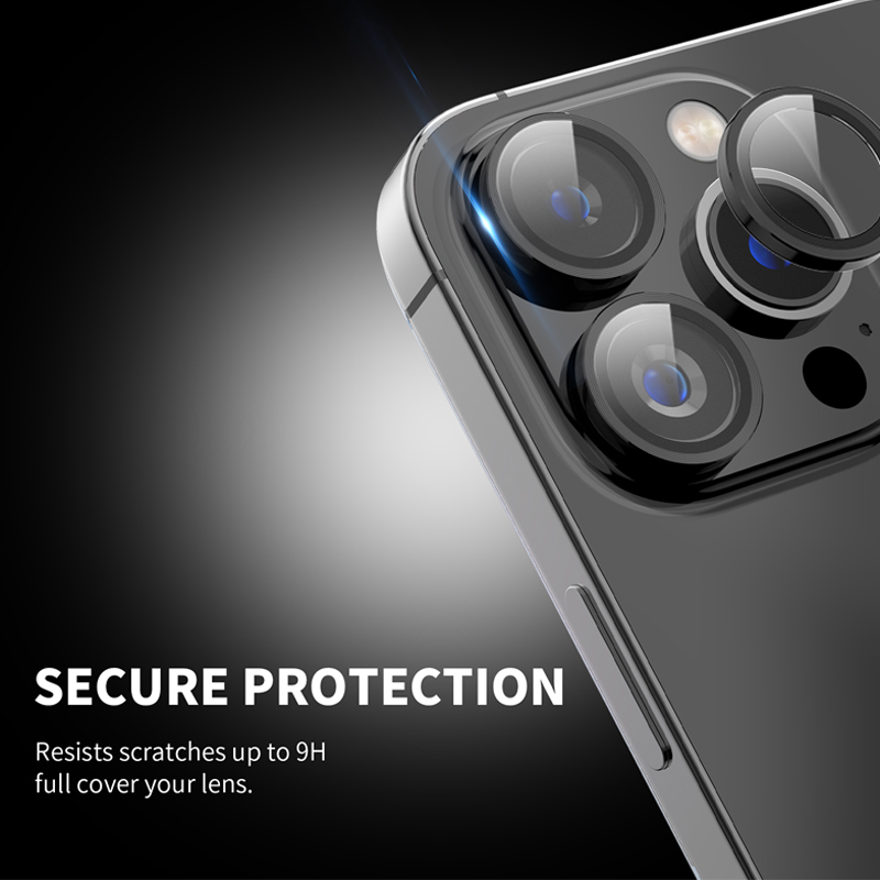 Lens Bảo Vệ Camera Dành Cho iPhone 15 Pro/15 Pro Max Mipow Kingbull TitanShield - White Titanium 1 Mipow Kingbull TitanShield