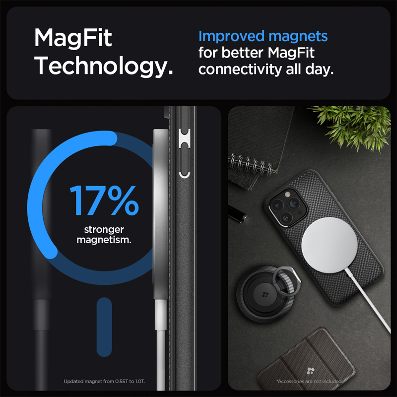 Case Spigen Mag Armor MagFit iPhone 15 Pro 6.1 Inch 2023 - Matte Black 4 Spigen Mag Armor MagFit